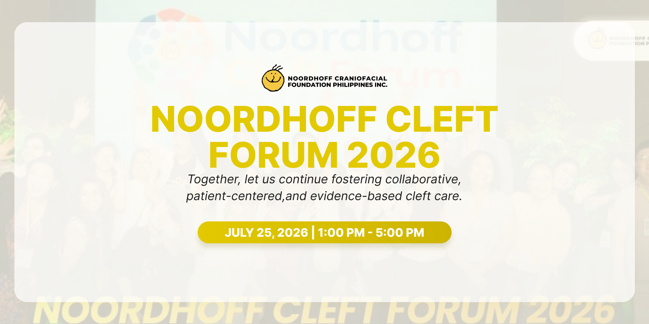 Noordhoff Cleft Forum 2026 banner